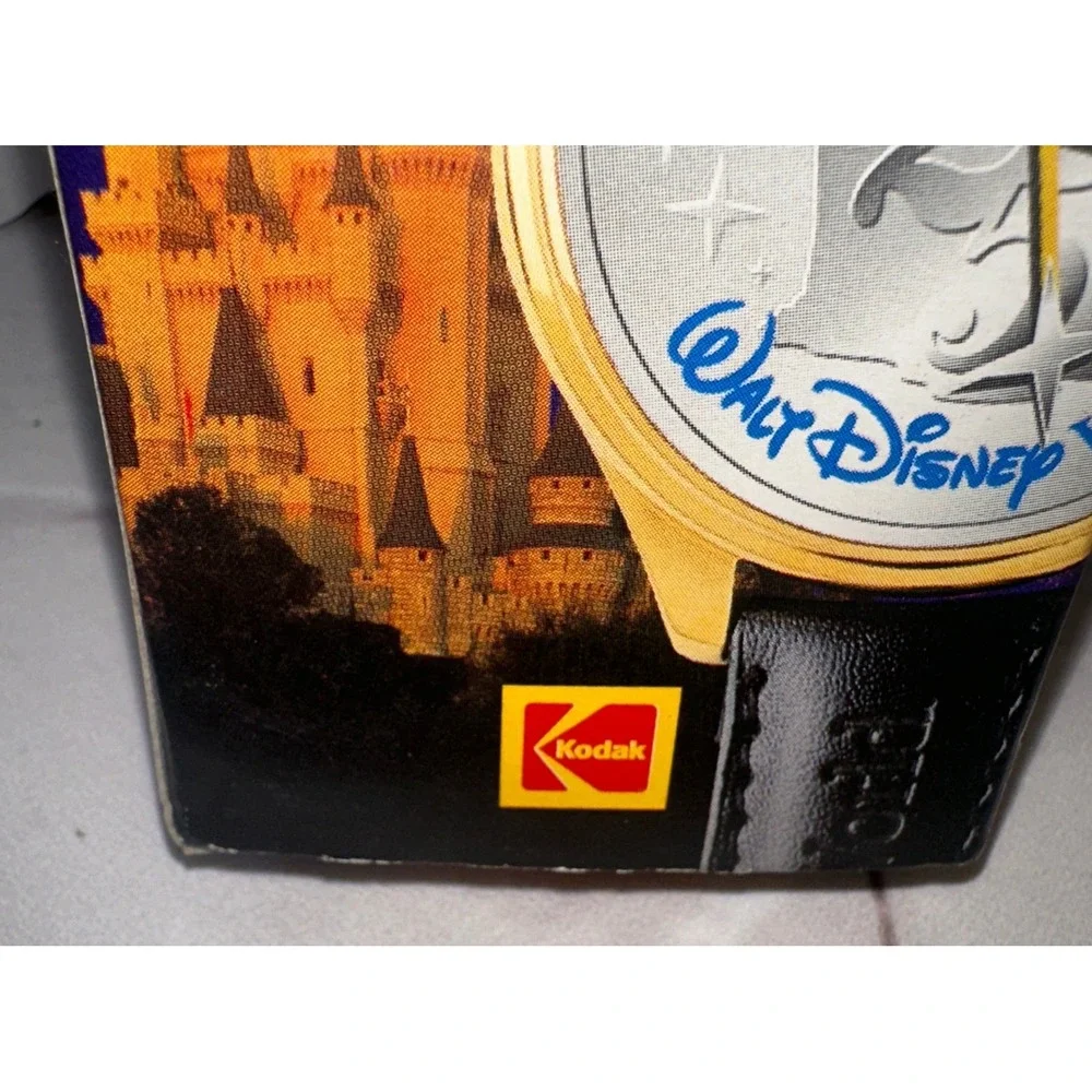 Vintage 1997 Walt Disney World 25th Anniversary Kodak Watch Gold‎ Tone in Box